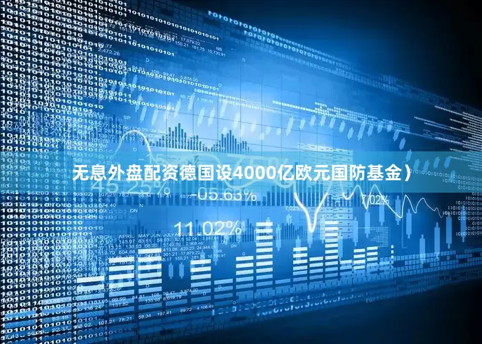 无息外盘配资德国设4000亿欧元国防基金）